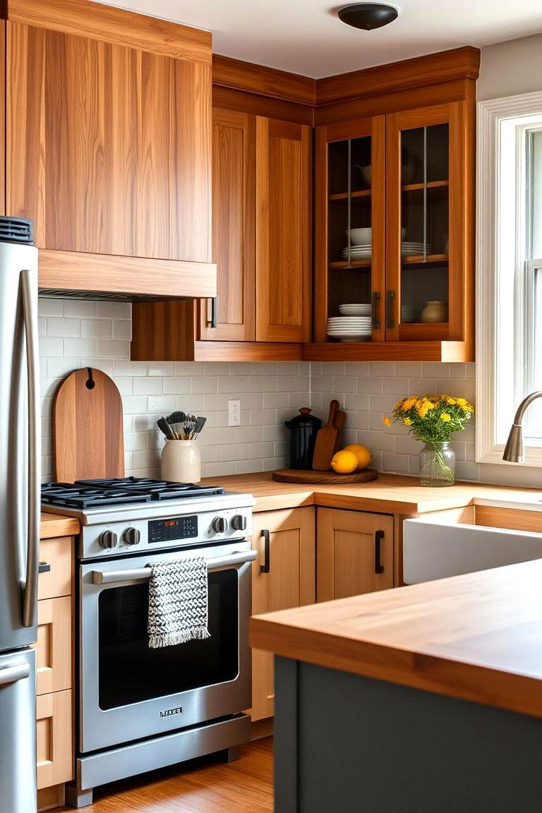 Contemporary Edge with Warmth - 24 Kitchens With Butcher Block Countertops