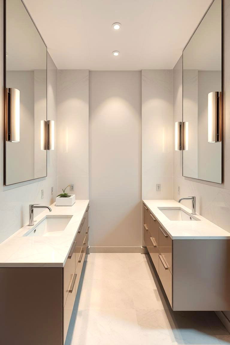 Contemporary Elegance - 24 Double Vanity Bathroom Ideas