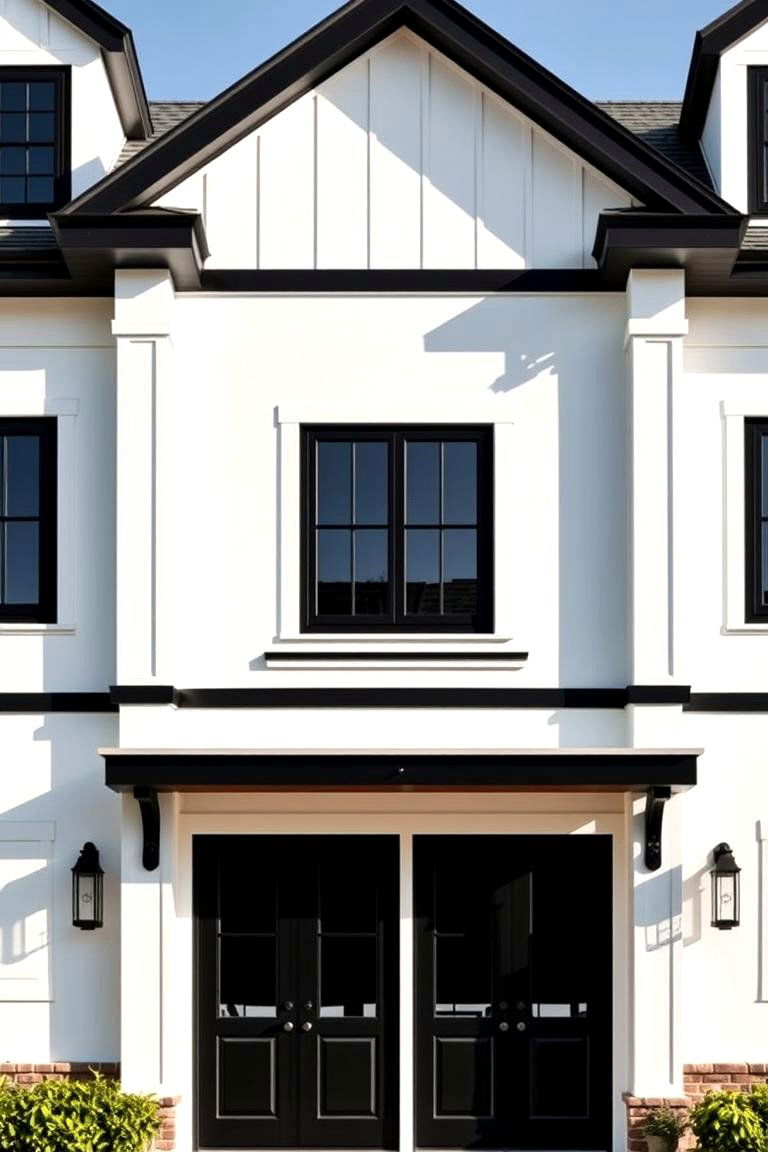 Contemporary Farmhouse Appeal - 24 White Farmhouse With Black Windows Ideas
