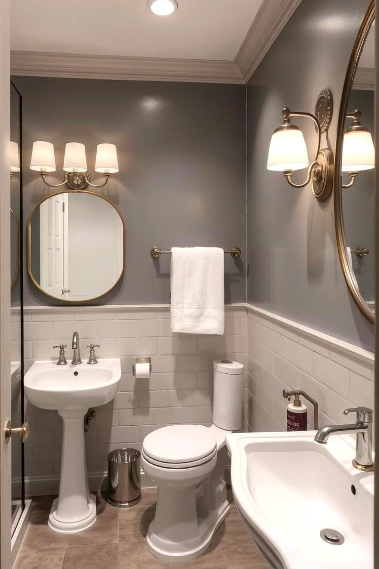 Contemporary Fixtures with Classic Appeal - 24 Office Bathroom Ideas