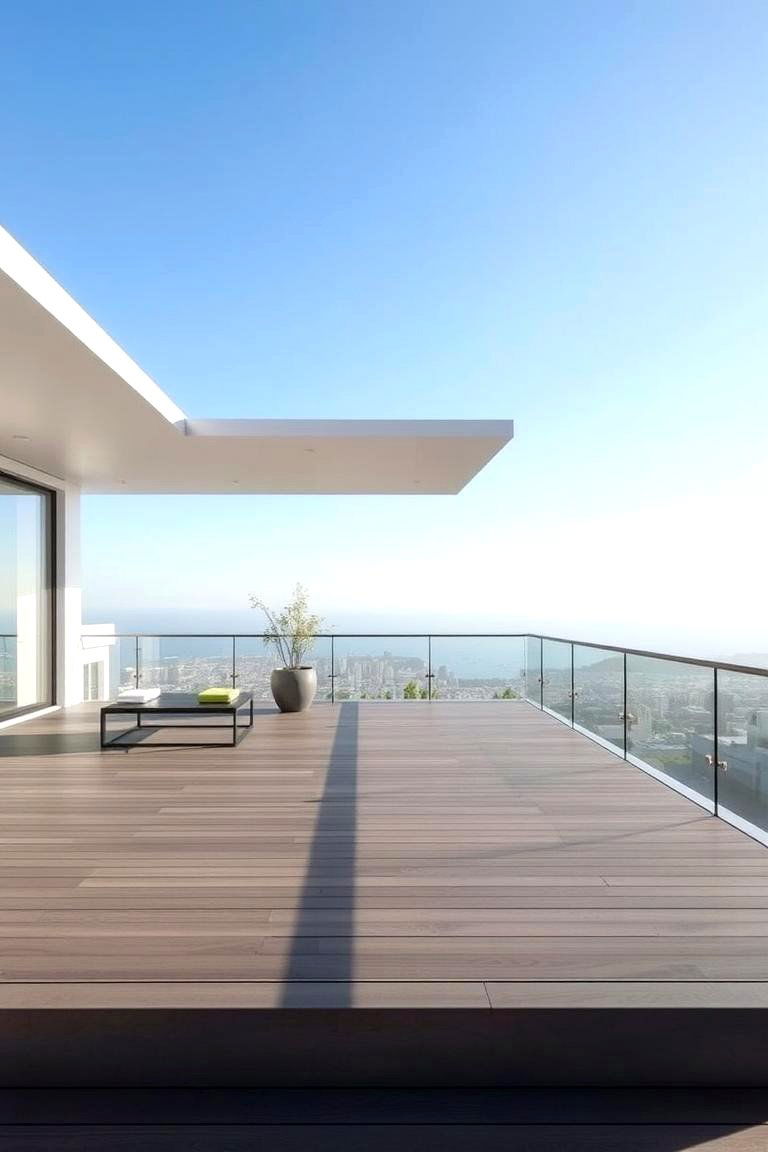 Contemporary Floating Roof - 24 Deck Roof Ideas