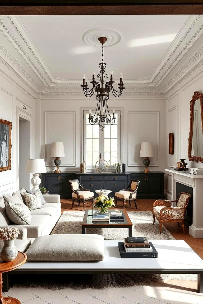 Contemporary French Contrasts - 24 French Interior Design Ideas
