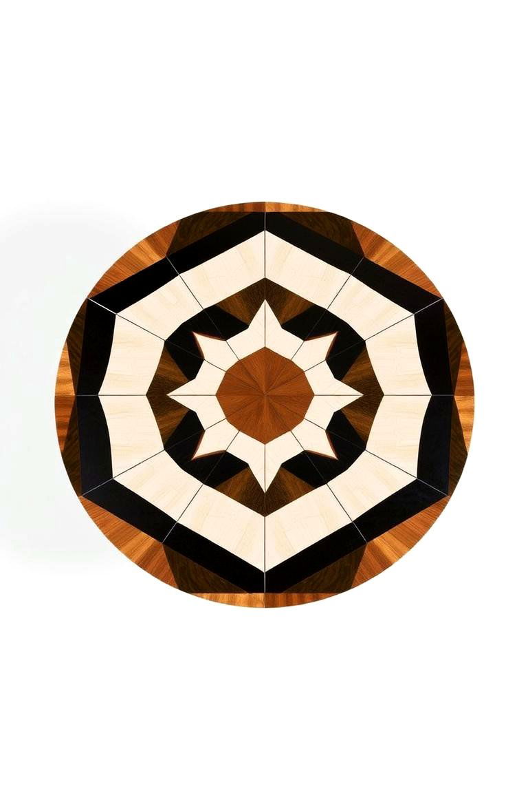 Contemporary Geometric Patterns - 24 Round Table Decor Ideas