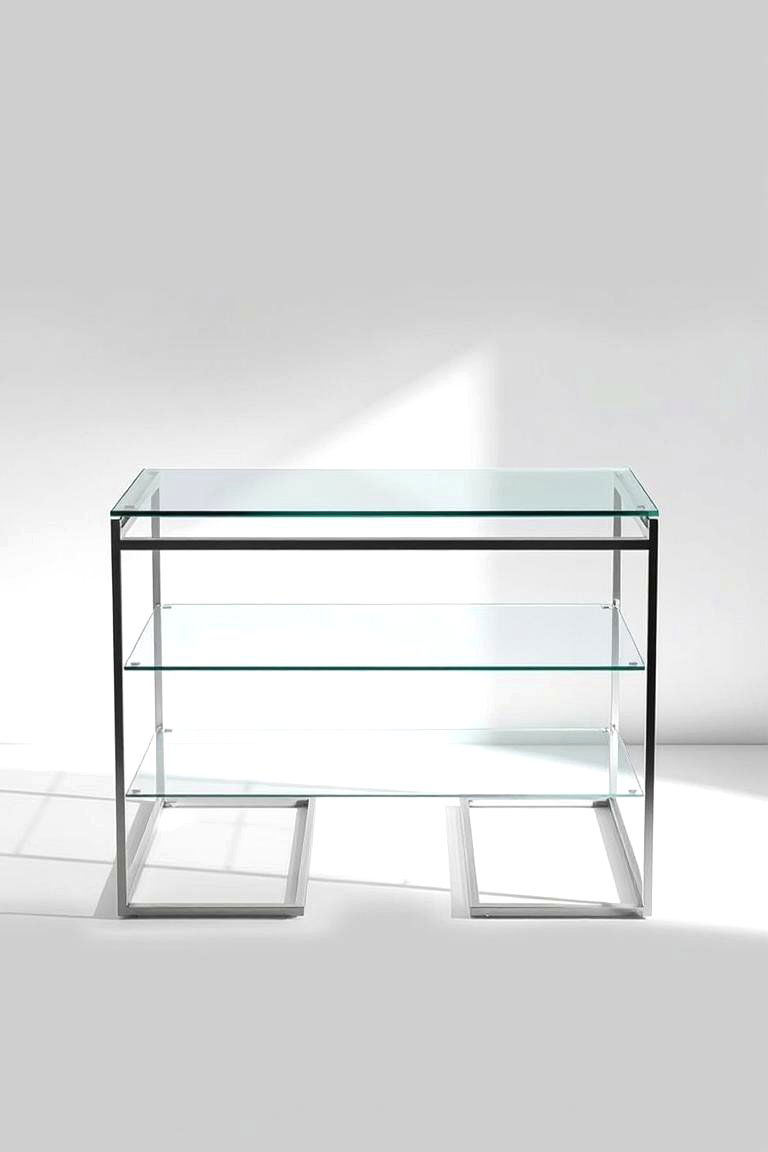 Contemporary Glass Console - 24 Console Table Decor Ideas