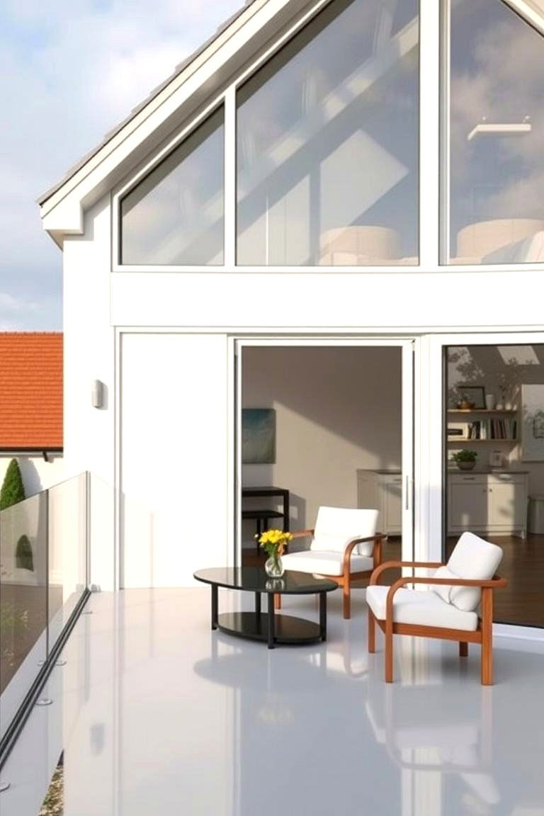 Contemporary Glass Dormer Balcony - 24 Dormer Balcony Ideas