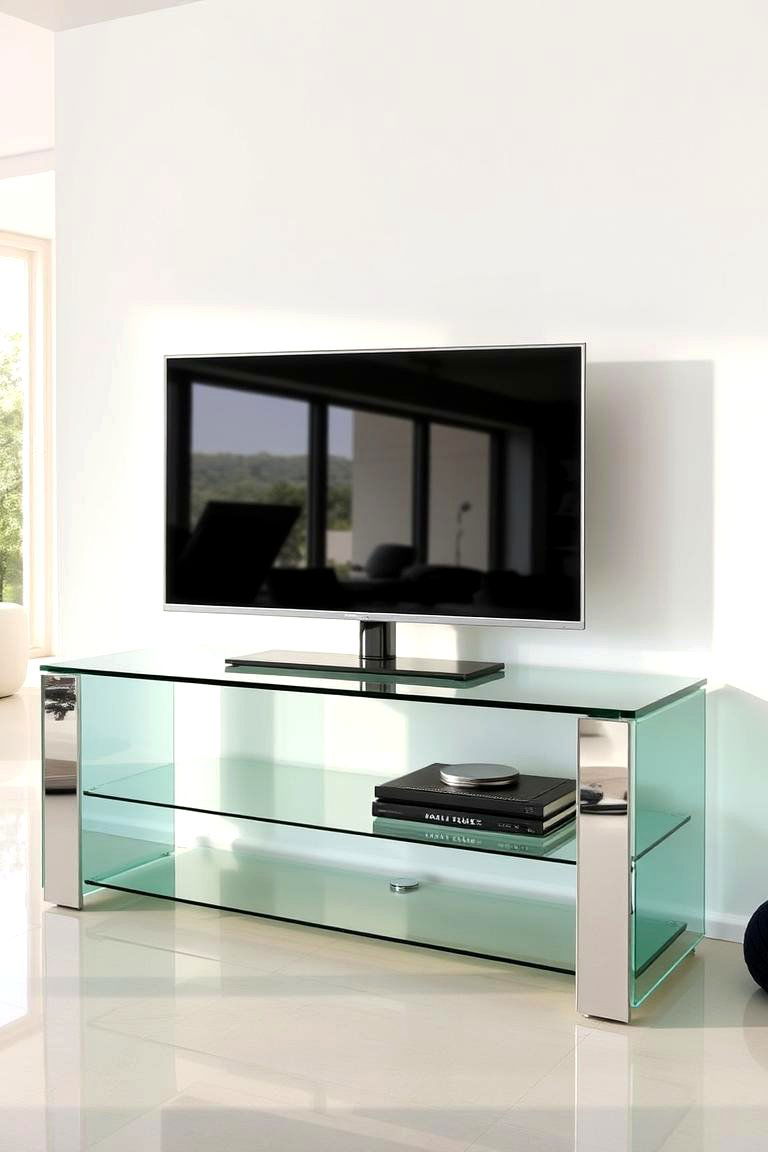 Contemporary Glass Tv Stand - 24 Tv Stand Ideas