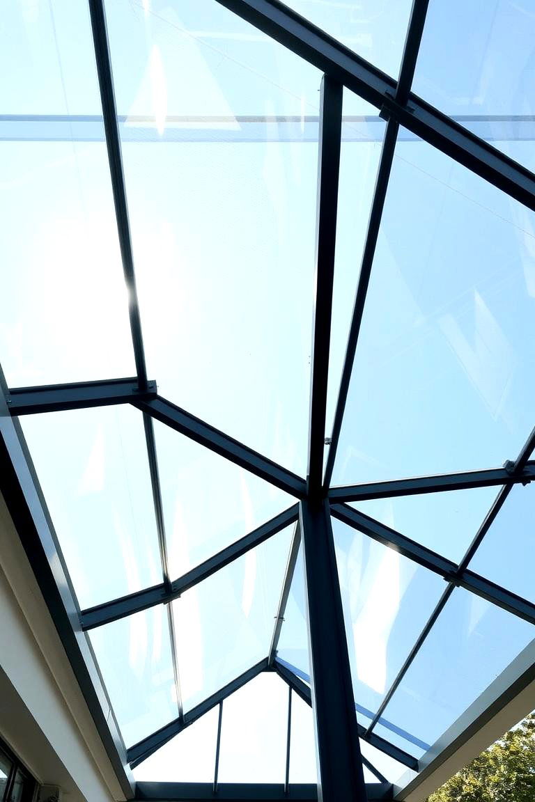 Contemporary Glass and Steel Fusion - 24 Gable Patio Roof Design Ideas
