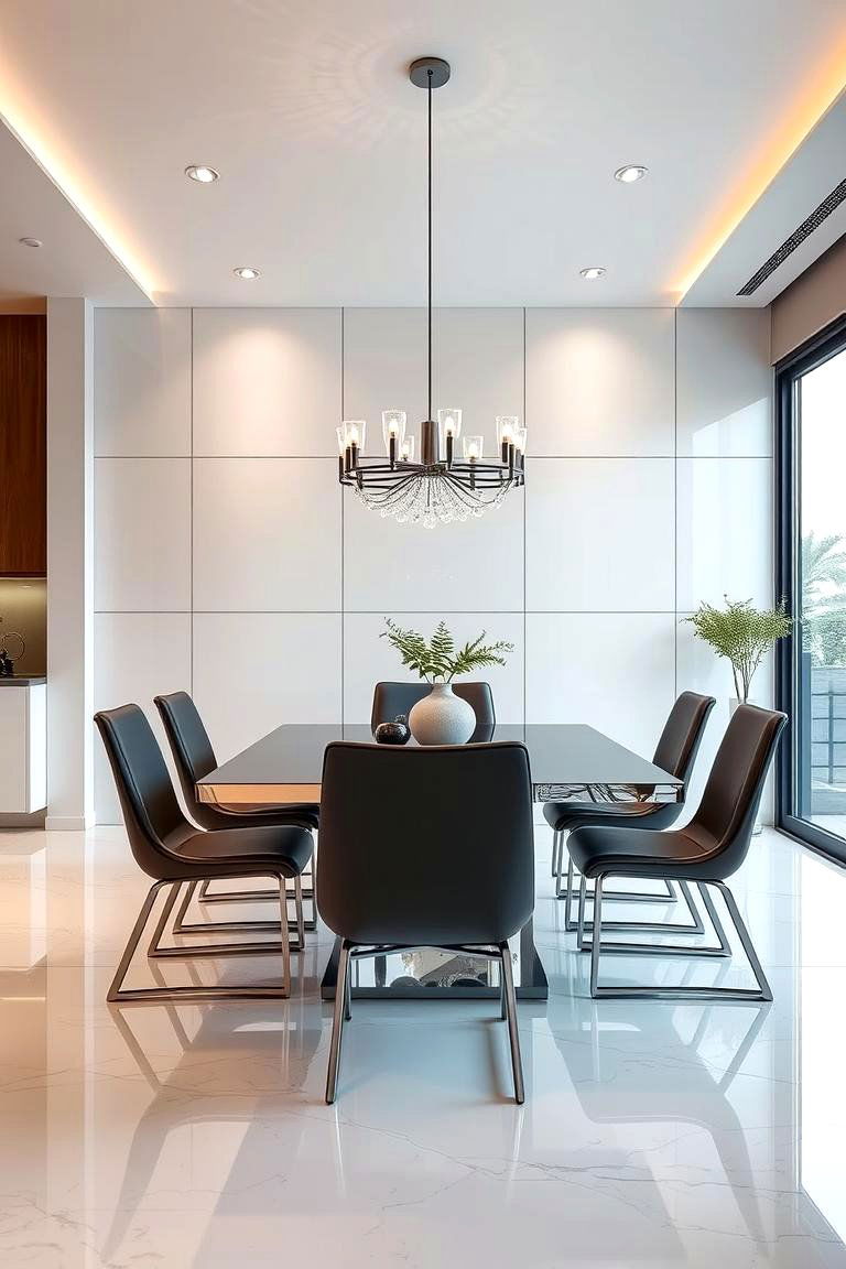 Contemporary High Gloss - 24 Dining Room Wainscoting Ideas