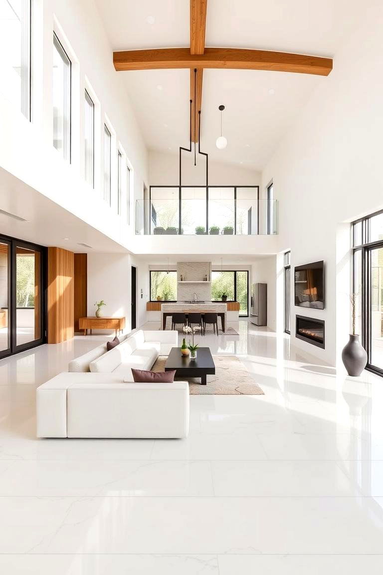Contemporary Home with Cream and Brown Details - 24 Cream and Brown House Exterior Ideas
