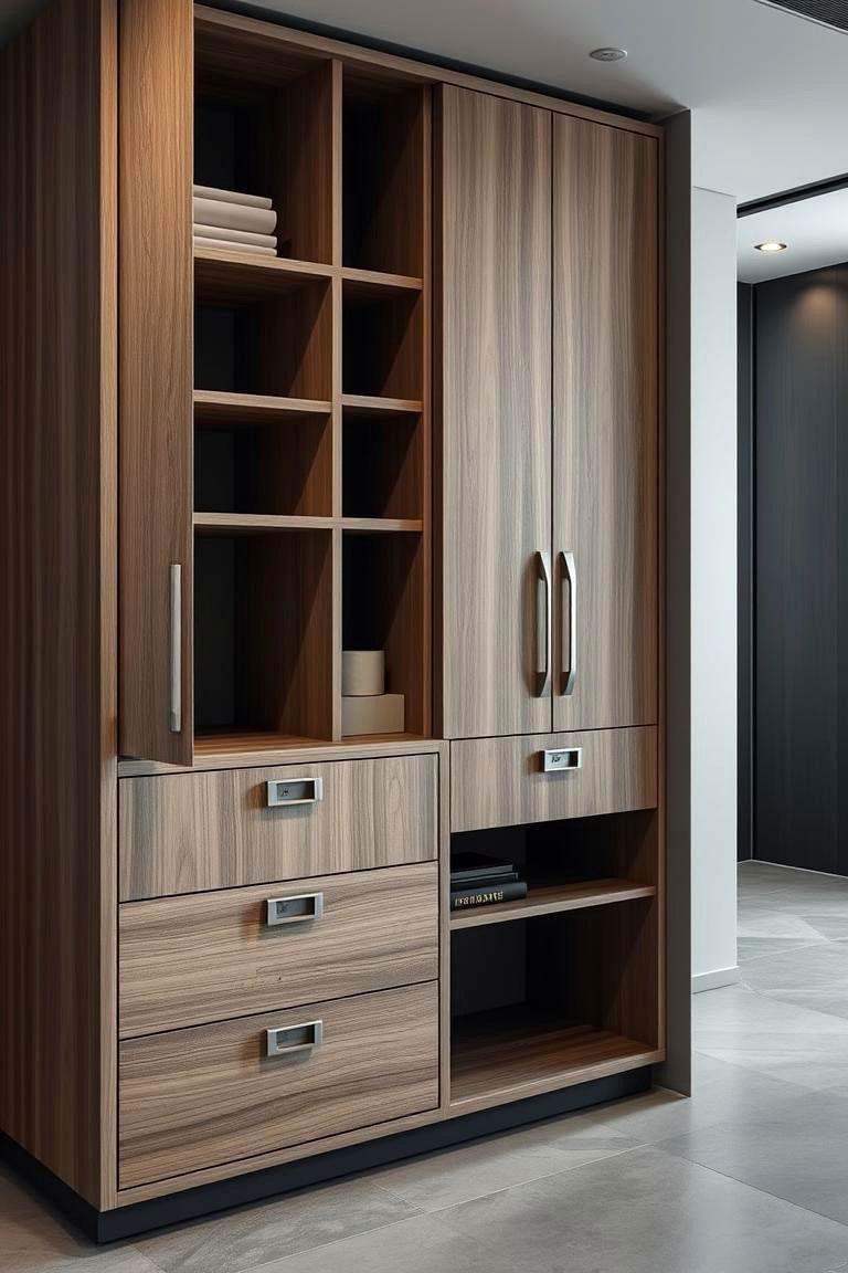 Contemporary Hybrid Design Cabinet - 24 Corner Cabinet Ideas