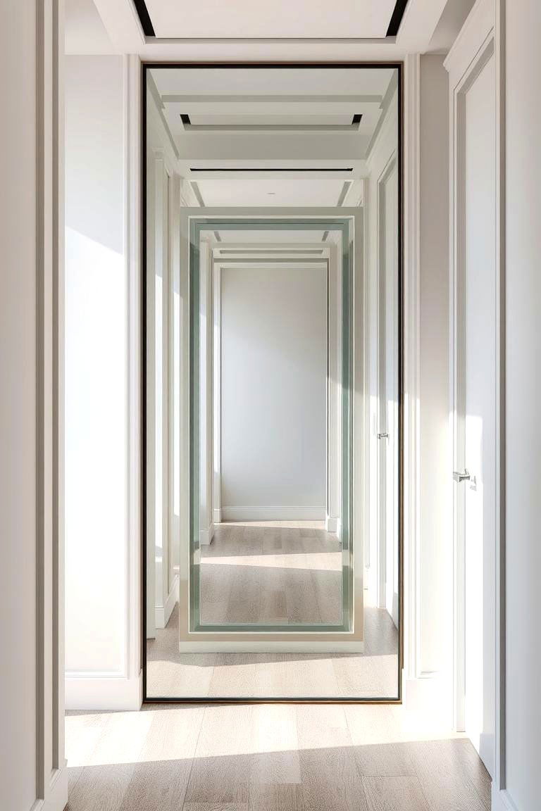 Contemporary Illusion Mirror - 24 hallway mirror ideas