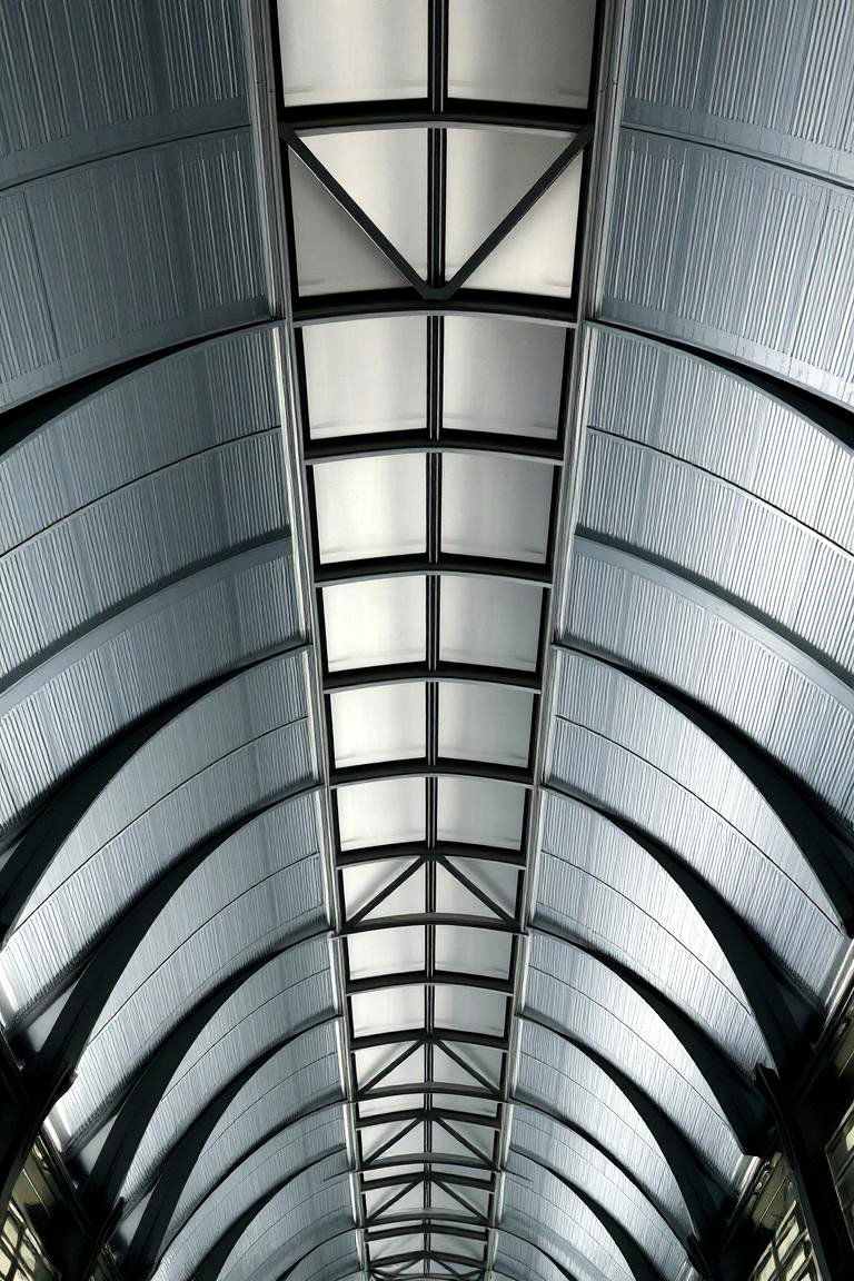 Contemporary Industrial Metal Ceiling - 24 Cathedral Ceiling Ideas