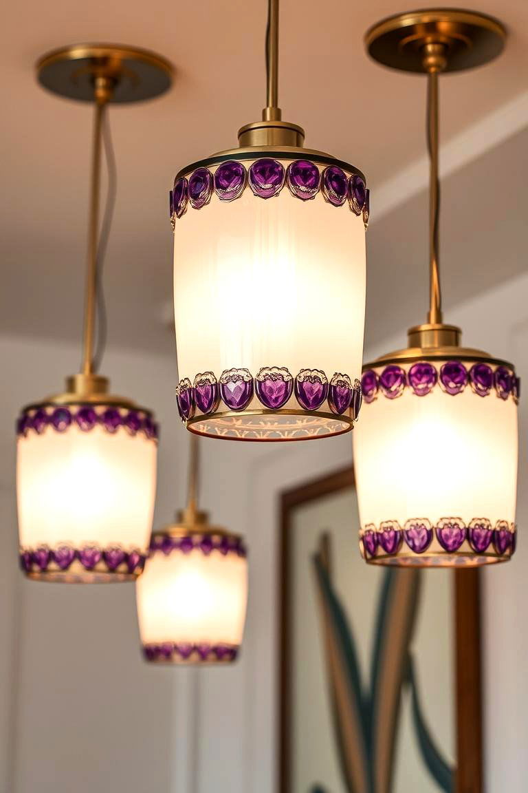Contemporary Jewel Toned Lighting - 24 Ways to Decorate With Jewel Tones