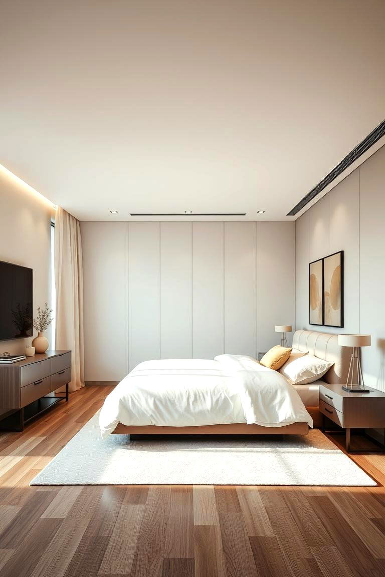 Contemporary Khaki Chic - 24 Khaki Bedroom Ideas