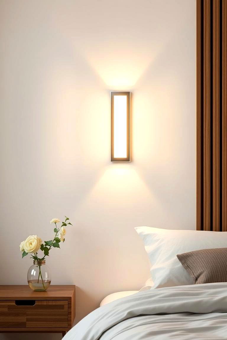 Contemporary LED Sconce - 24 Bedroom Wall Sconce Ideas