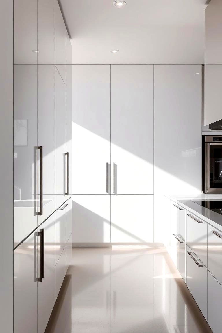Contemporary Lacquered Cabinets - 24 Floor to Ceiling Cabinets Ideas