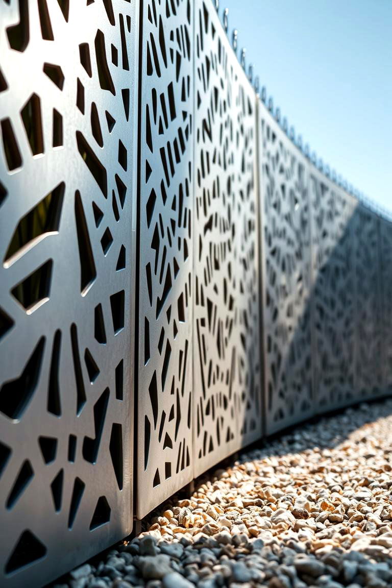 Contemporary Laser Cut Edging - 24 Gravel Driveway Edging Ideas