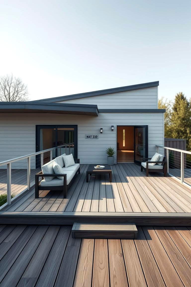 Contemporary Low Profile Deck - 24 Ground Level Deck Ideas