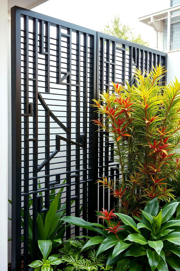 Contemporary Metal Screens - 24 Garden Screening Ideas