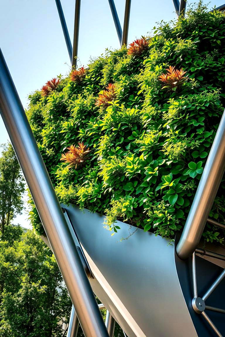 Contemporary Metal Vertical Structures - 24 Vertical Garden Ideas