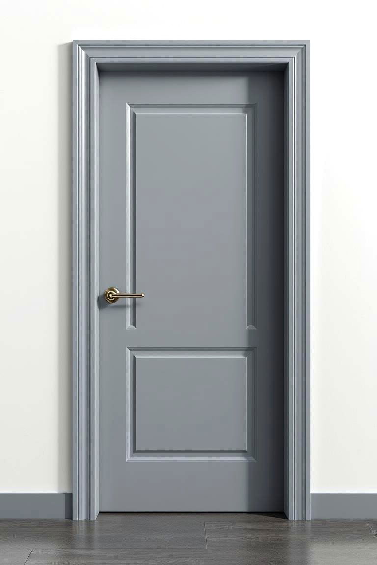 Contemporary Minimalist Door - 24 Door Painting Ideas