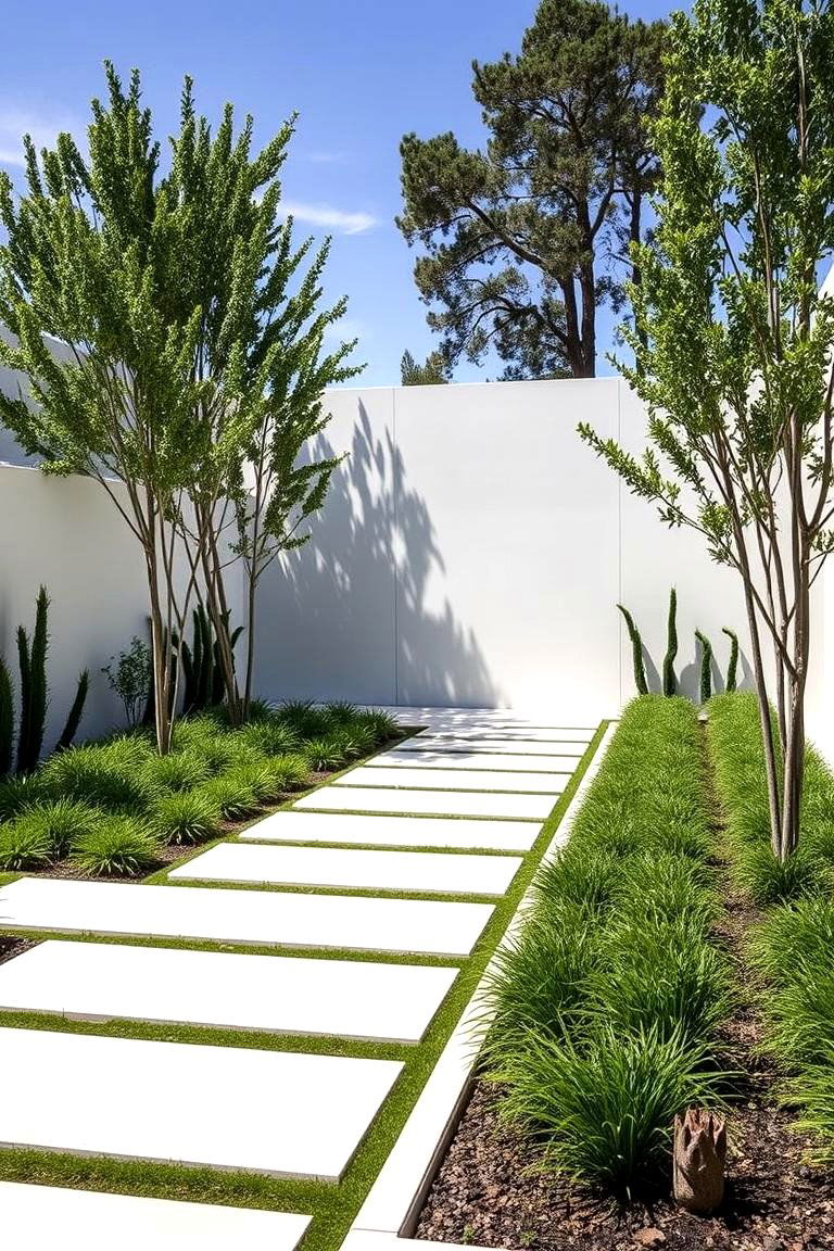 Contemporary Minimalist Layout - 24 Front Yard Texas Flower Bed Ideas