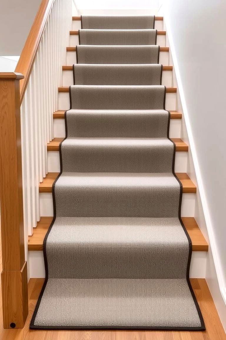 Contemporary Minimalist Runner - 24 Stair Runner Ideas