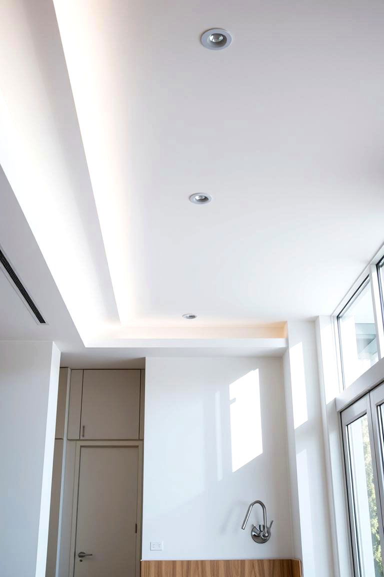 Contemporary Minimalist Soffit Lighting with Sleek Fixtures - 24 Soffit Lighting Ideas