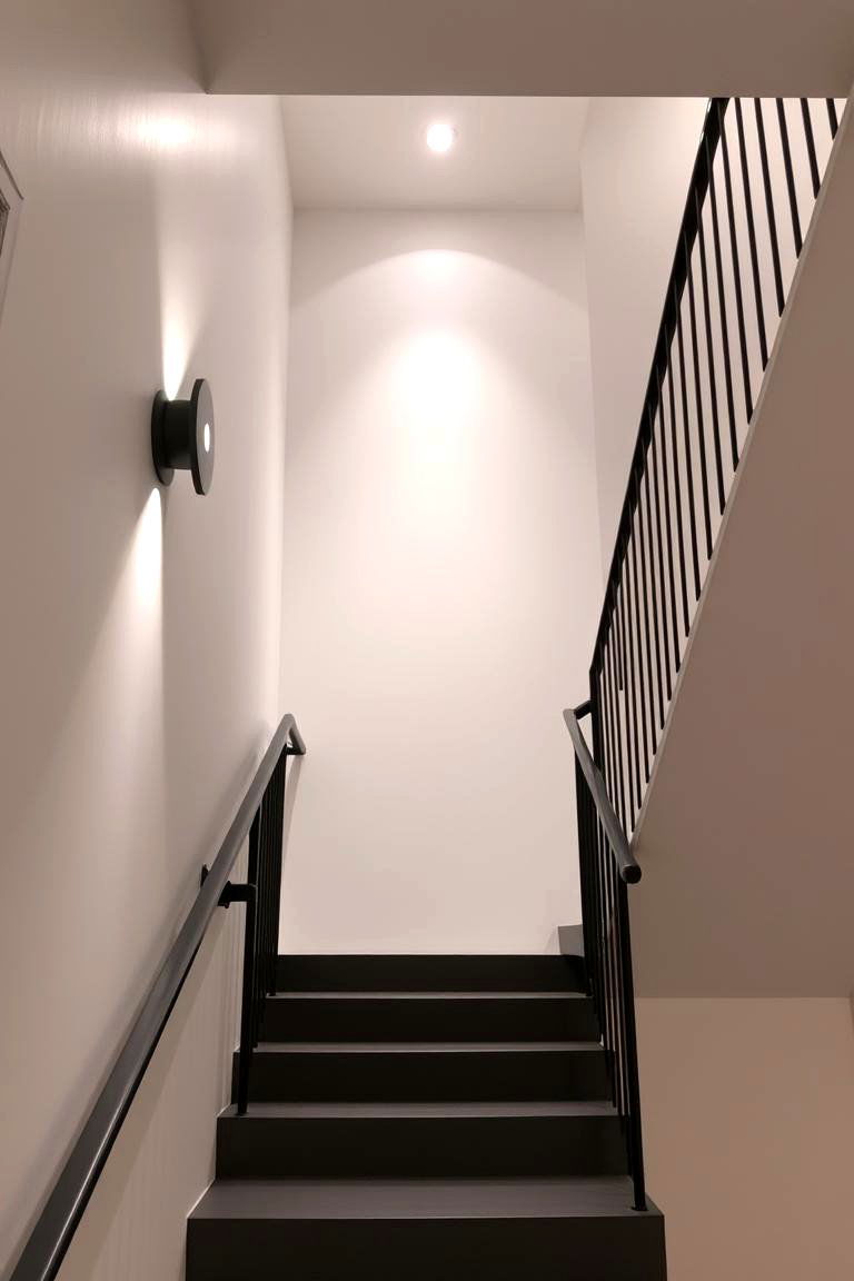 Contemporary Minimalist Stair Lighting - 24 Staircase Lighting Ideas