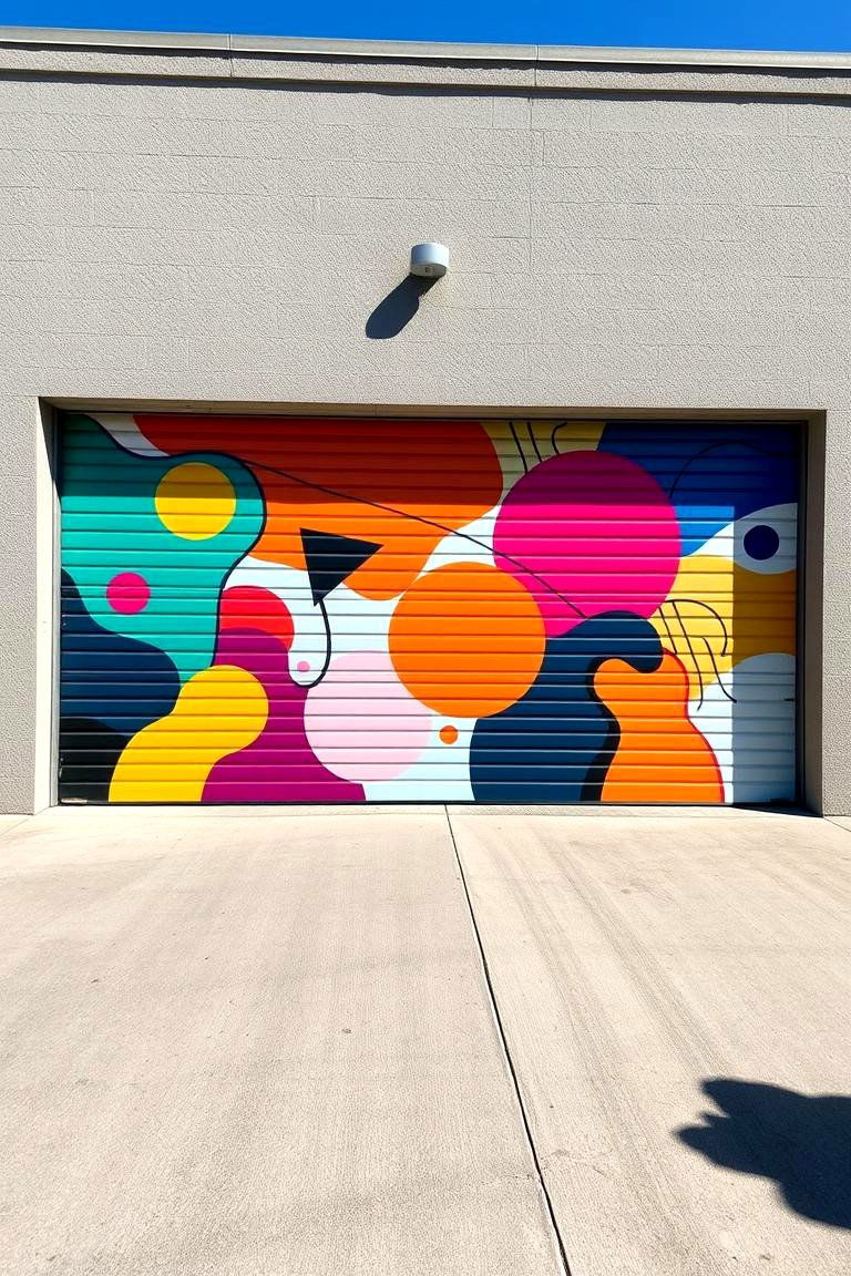 Contemporary Modern Art Mural - 24 Garage Door Murals