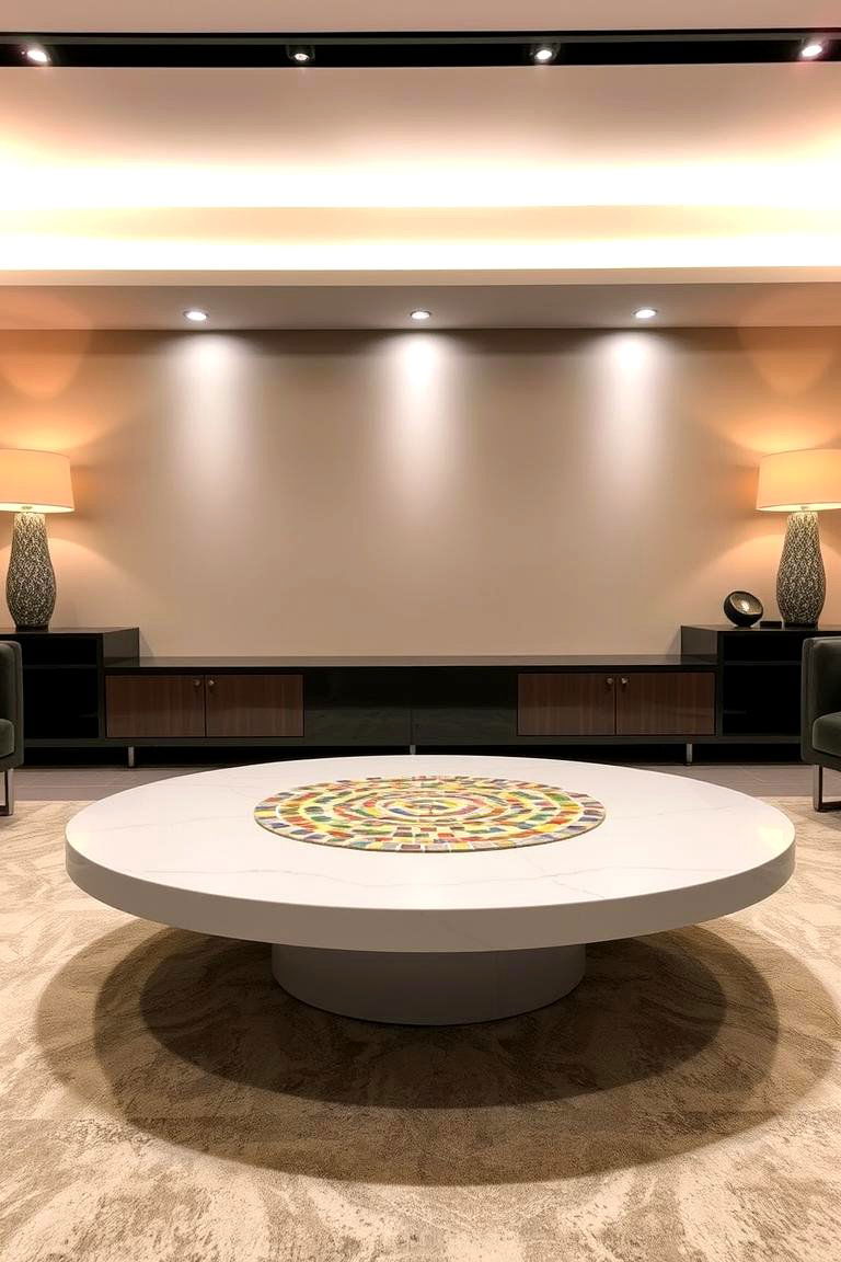 Contemporary Mosaic Art - 24 Coffee Table Centerpiece Ideas