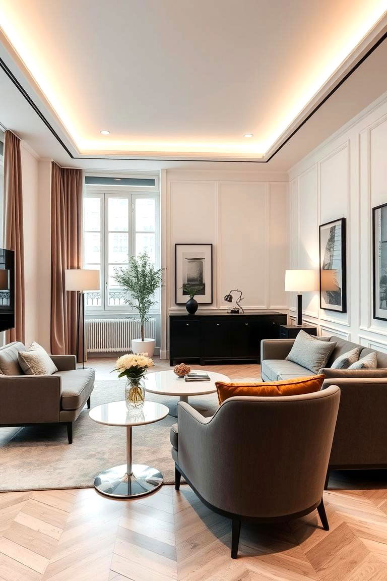 Contemporary Parisian Chic - 24 Parisian Themed Bedroom Ideas