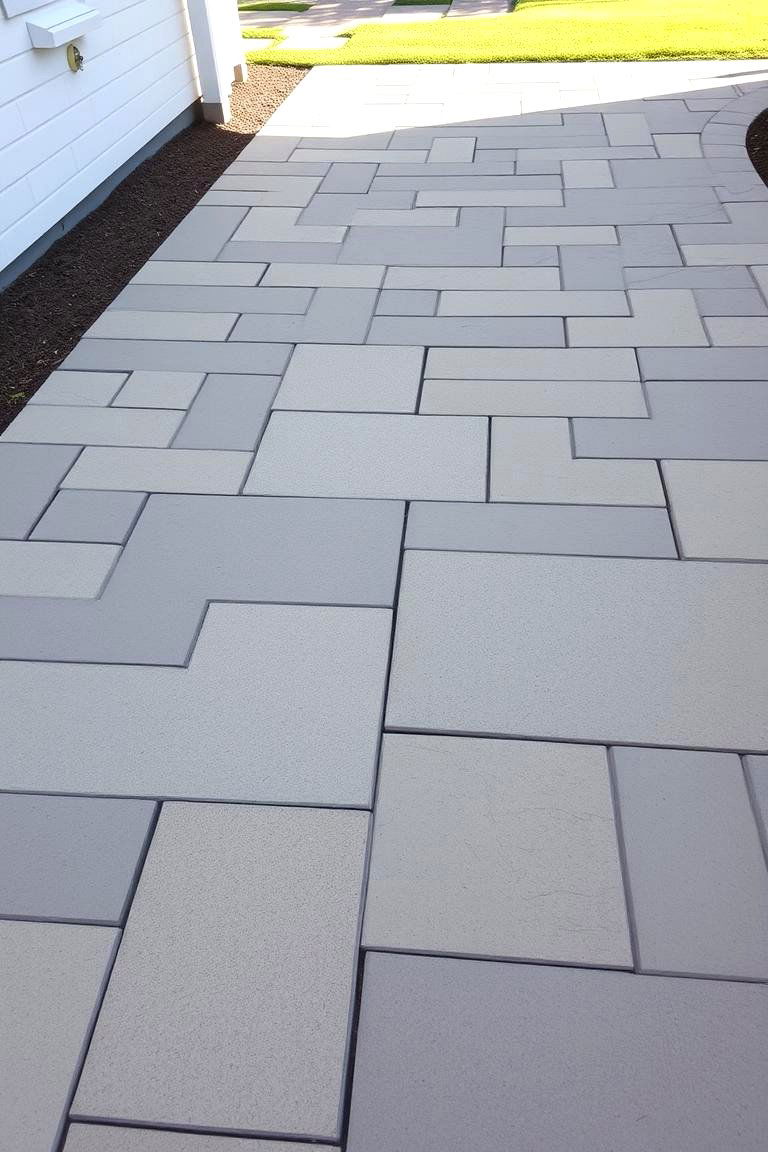 Contemporary Paver Design - 24 Front Walkway Ideas