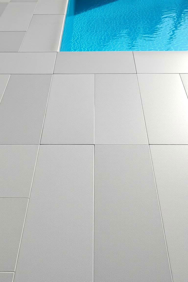 Contemporary Porcelain Pavers - 24 Pavers Around Pool Ideas