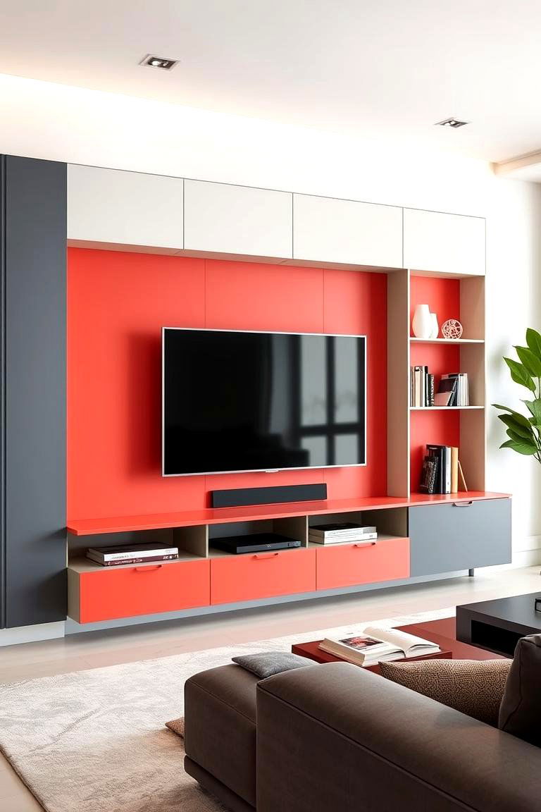 Contemporary TV Wall - 24 Tv Wall Ideas