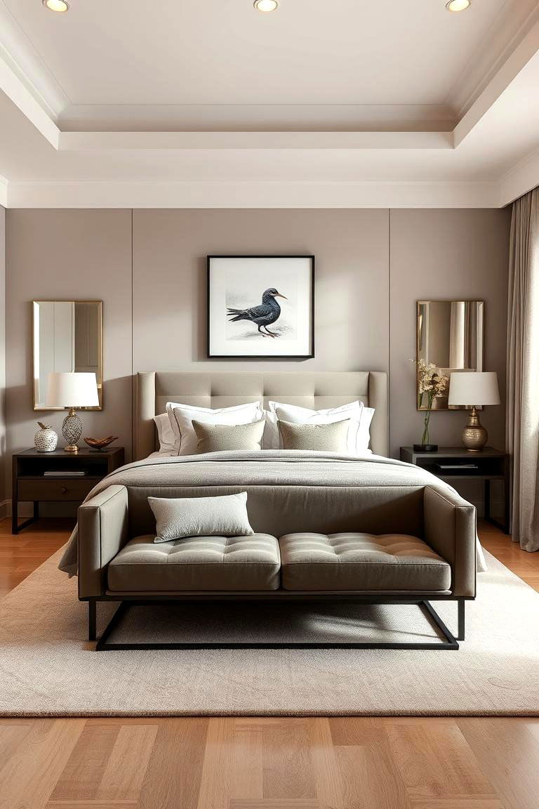 Contemporary Taupe Elegance - 24 Taupe Bedroom Ideas