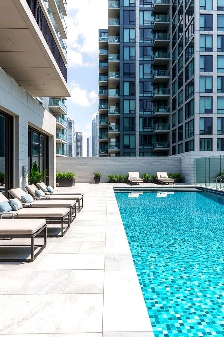 Contemporary Urban - 24 Pool Deck Ideas
