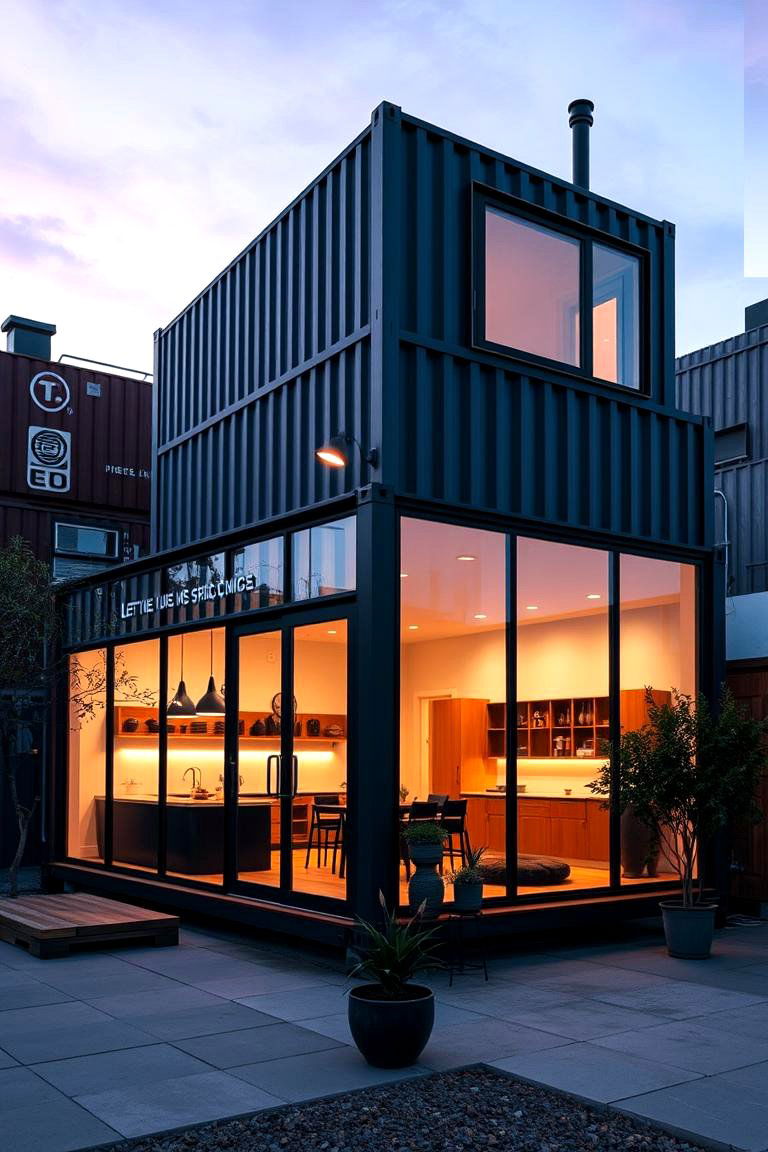 Contemporary Urban Loft Container Home - 24 Container Home Ideas