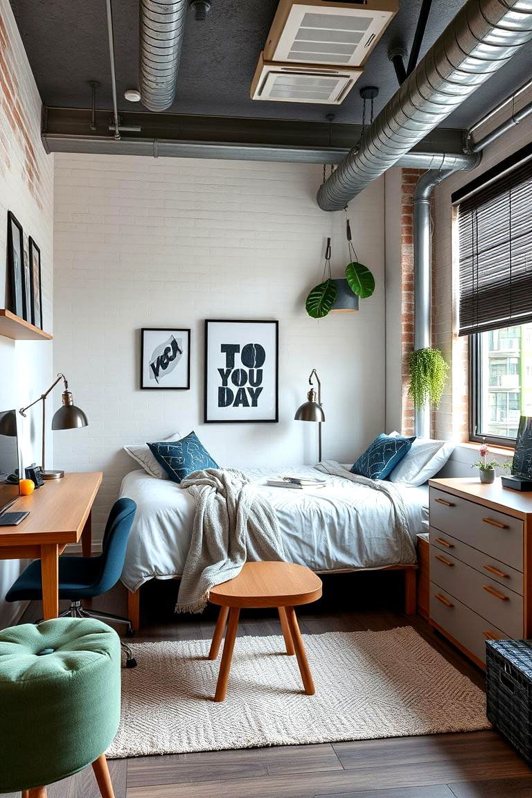 Contemporary Urban Style - 24 Dorm Room Decorating Ideas