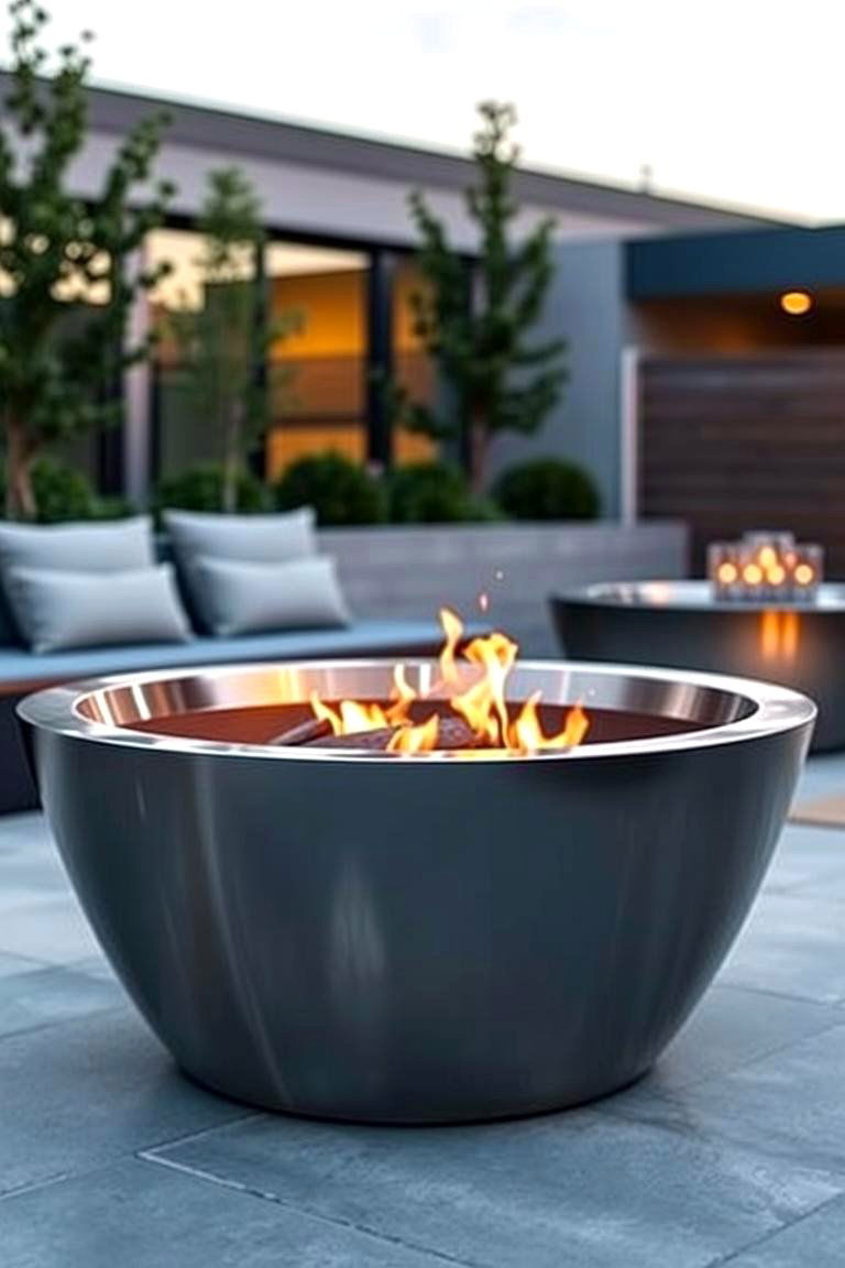 Contemporary Urban Truck Rim Fire Pit - 24 Truck Rim Fire Pit Ideas