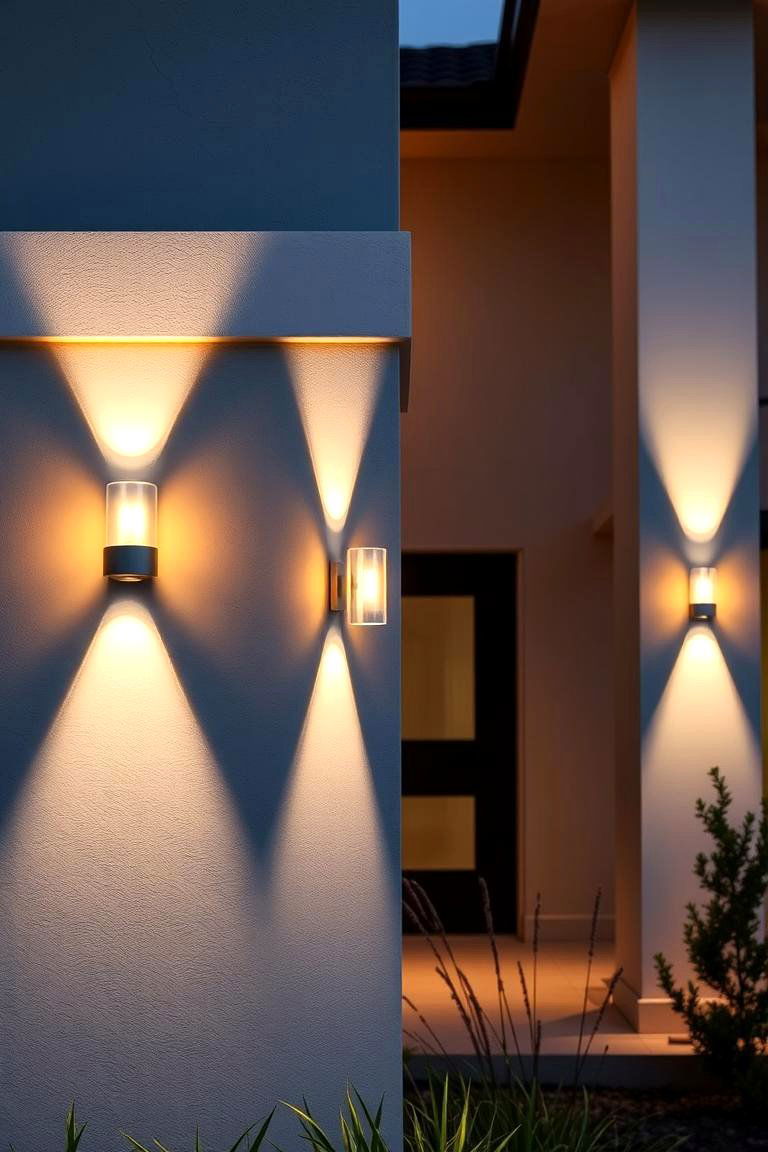 Contemporary Wall Mounted Fixtures - 24 Driveway Lighting Ideas