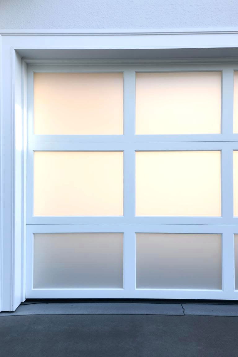 Contemporary White Trim with Frosted Glass Panels - 24 Fairy Garden Ideas