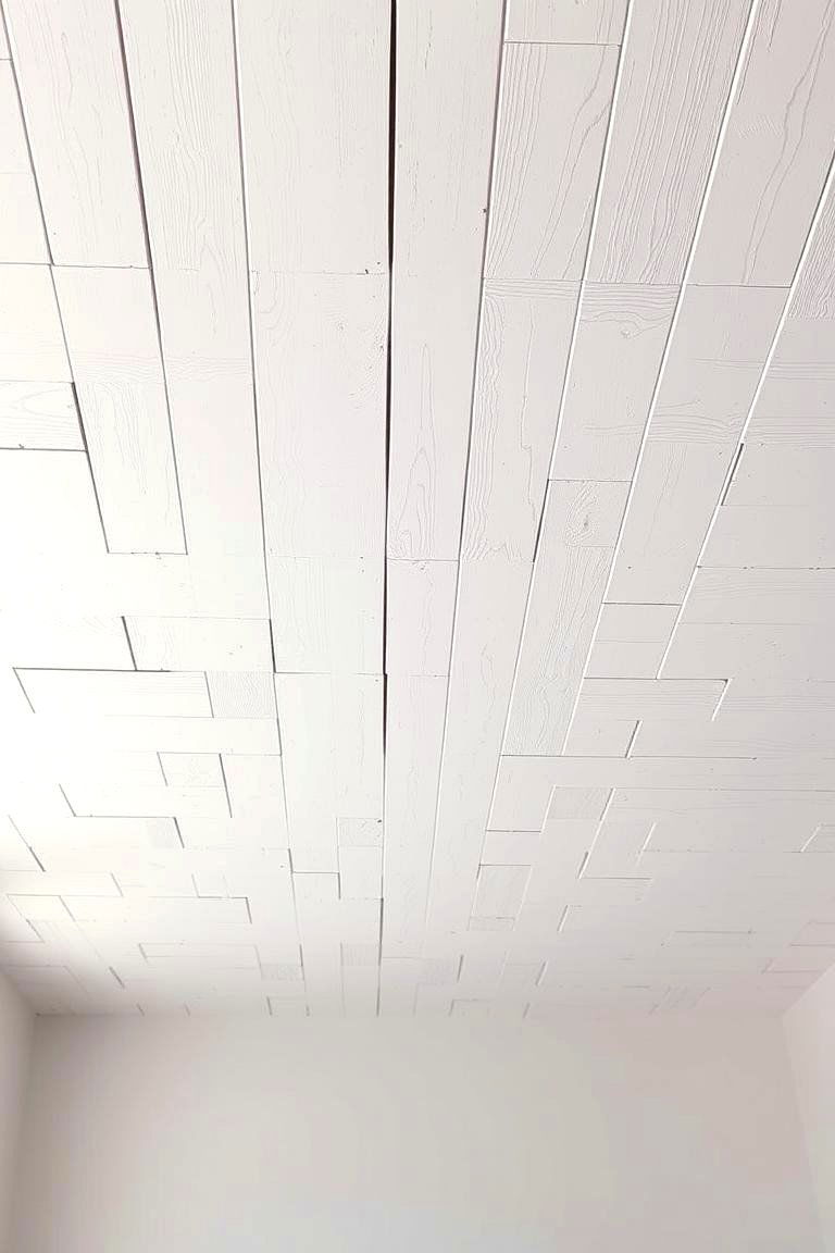 Contemporary Whitewashed Texture - 24 Sunroom Ceiling Ideas