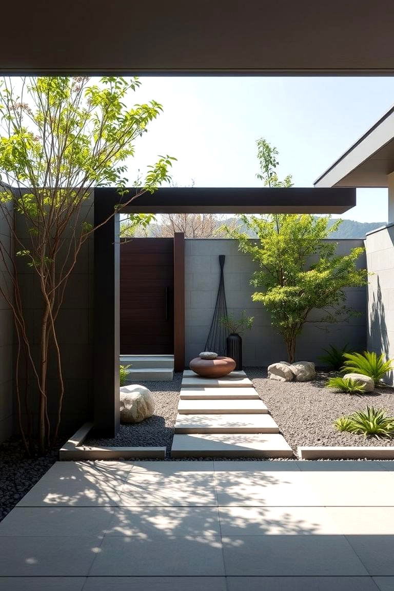 Contemporary Zen Garden Portal - 24 Japanese Garden Gate Design Ideas