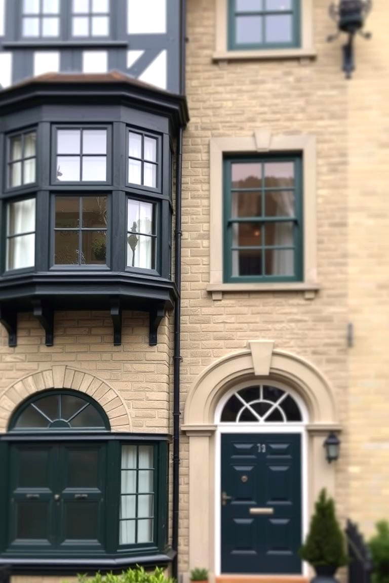 Contrasting Paint Colors - 24 Modern Tudor Exterior Inspiration