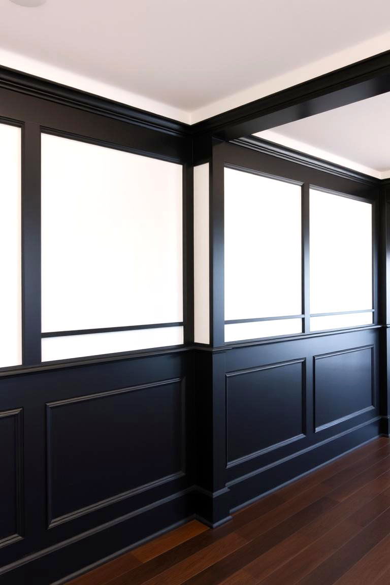 Contrasting Trim Board and Batten Wall - 24 Board and Batten Wall Ideas