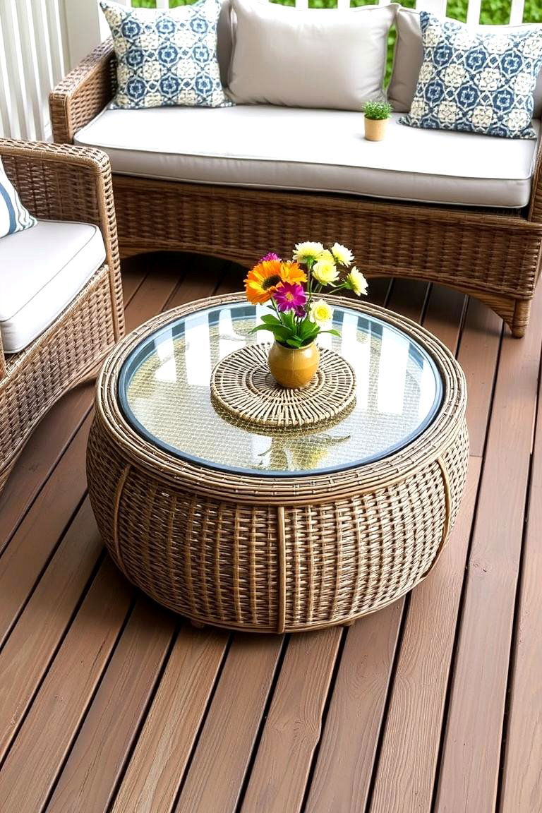 Convenient Coffee Table - 24 Outdoor Furniture Ideas