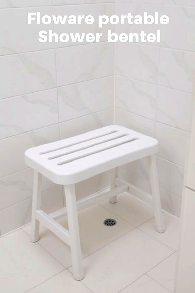 Convenient Portable Shower Bench - 24 Shower Bench Ideas