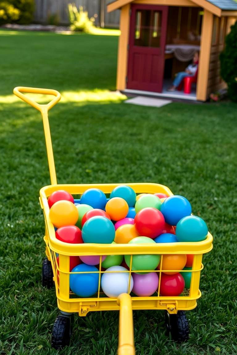 Convenient Rolling Carts - 24 Outdoor Toy Storage Ideas