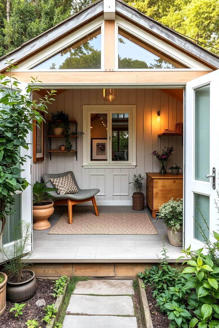 Converted Shed Garden Office - 24 Garden Office Ideas